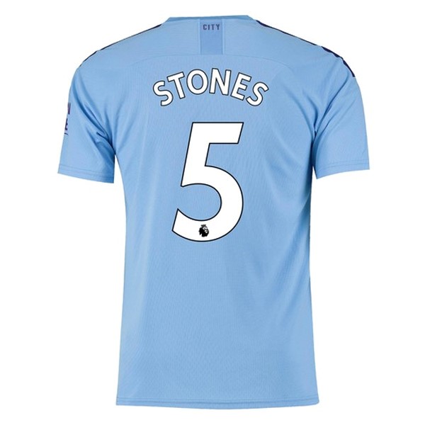 Camiseta Manchester City NO.5 Stones 1ª 2019/20 Azul
